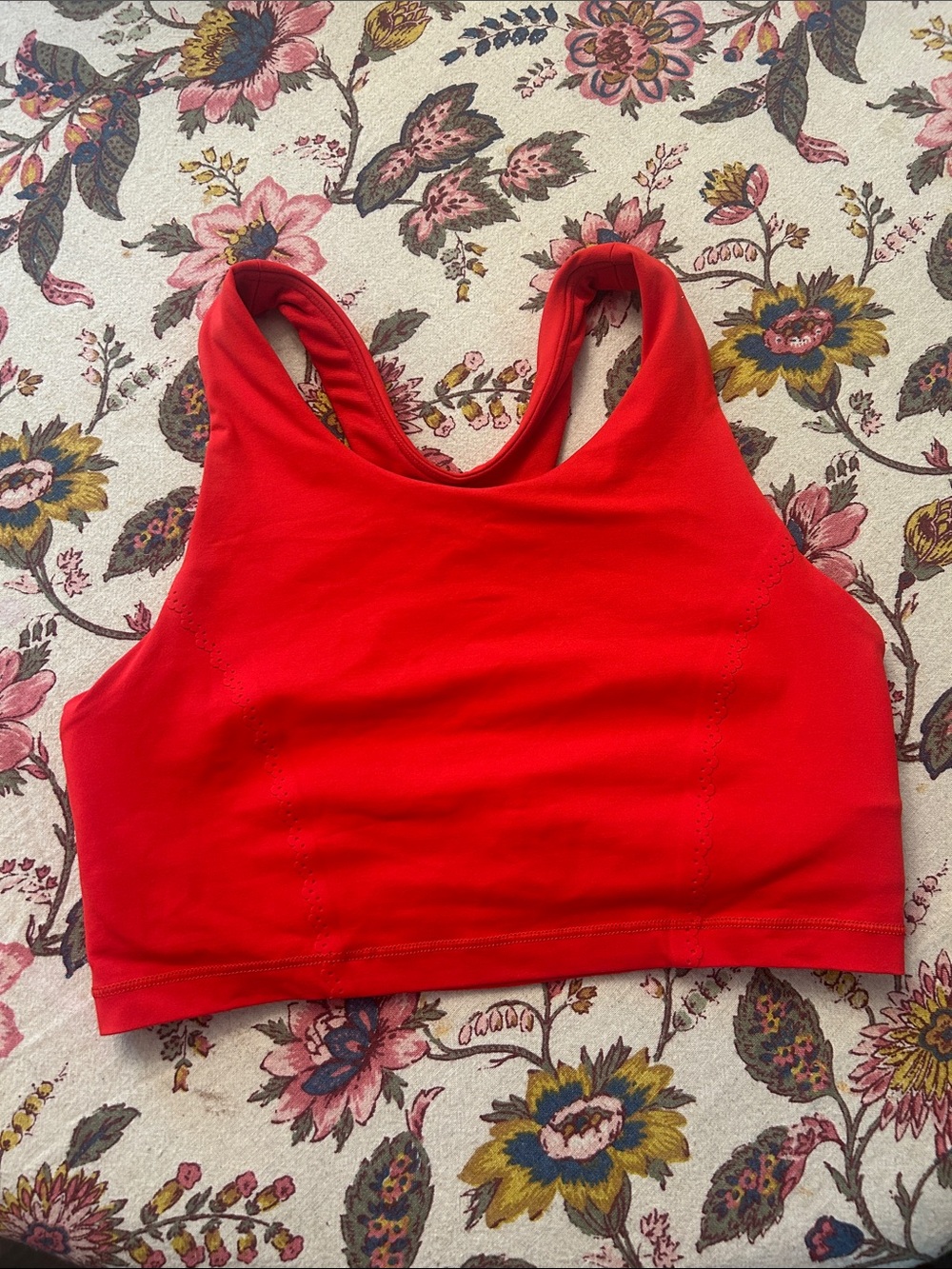 lululemon athletica Red Racerback Sports Bra